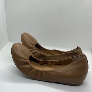 JCrew tan ballet flat shoe in size 11